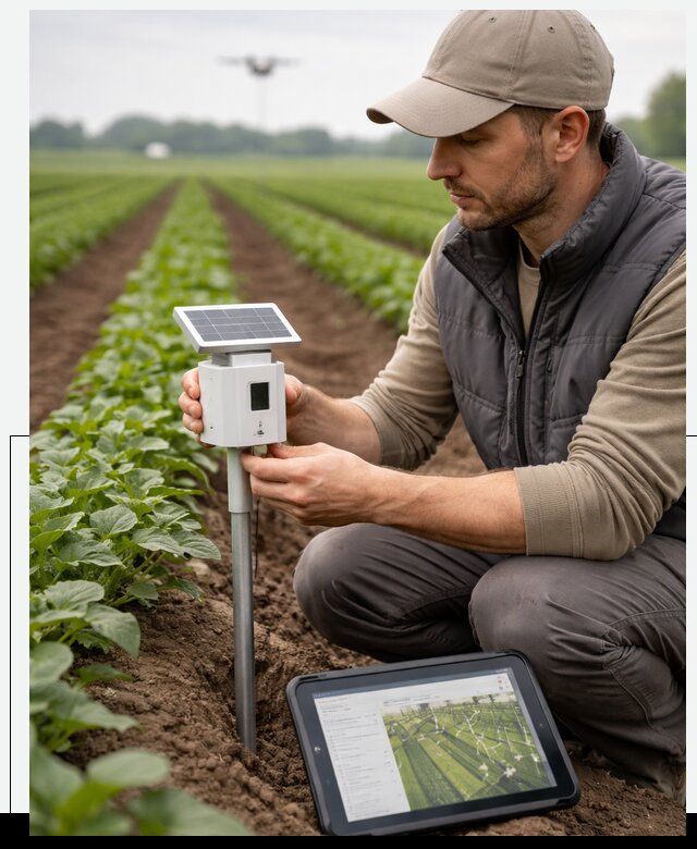 IoT мониторинг сельскохозяйственных полей и контроля в Кирове